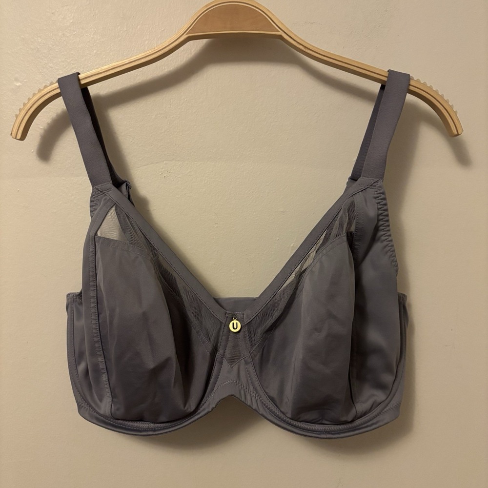 Understance Tilda Flex Wire Full Coverage Bra 32I Gray Purple